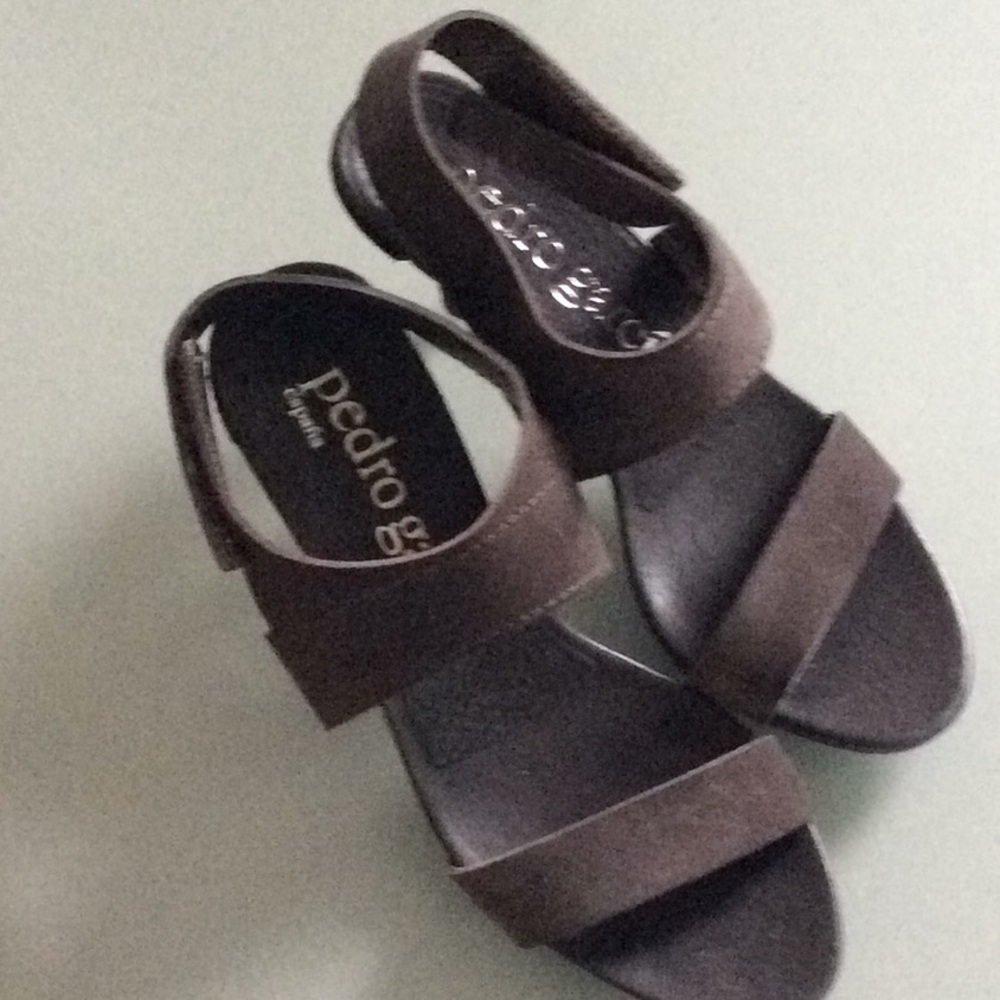 New! Pedro Garcia Suede Strappy Sandal.